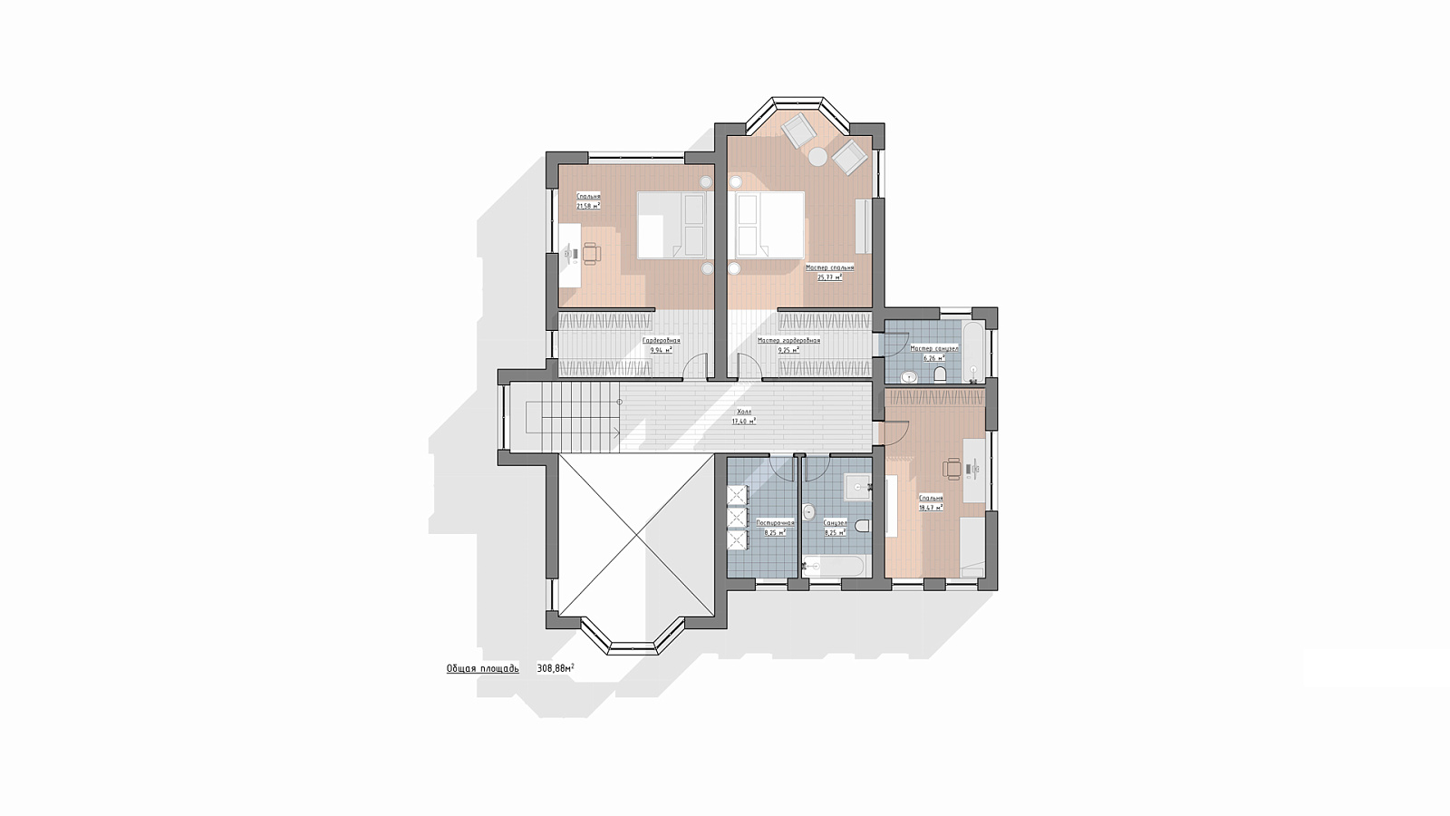 Планировка 2 этаж