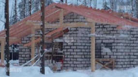 Кровля бани. Охта с баней - 2