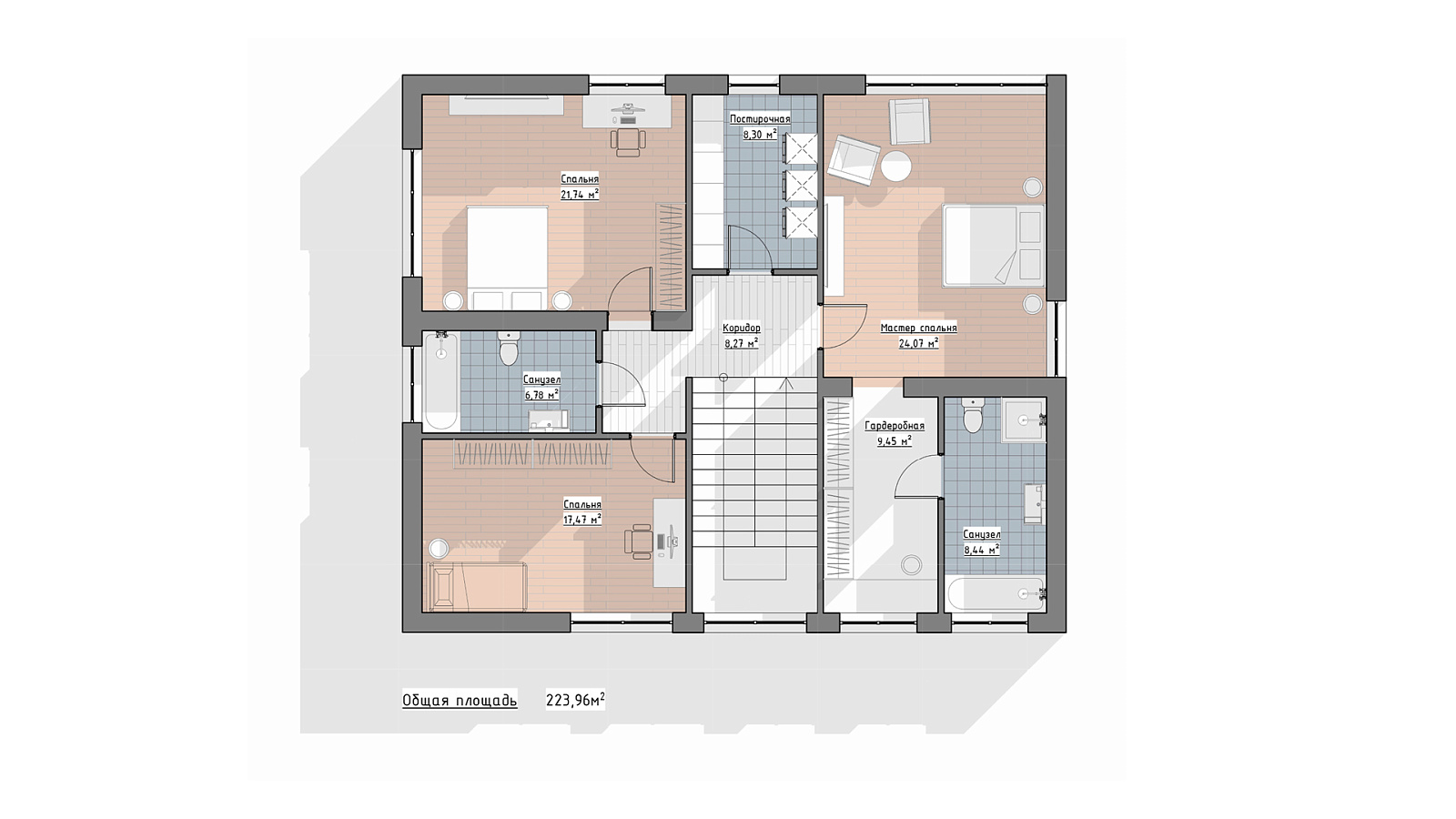 Планировка 2 этаж