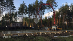 Бетонирование фундаментной плиты - 1