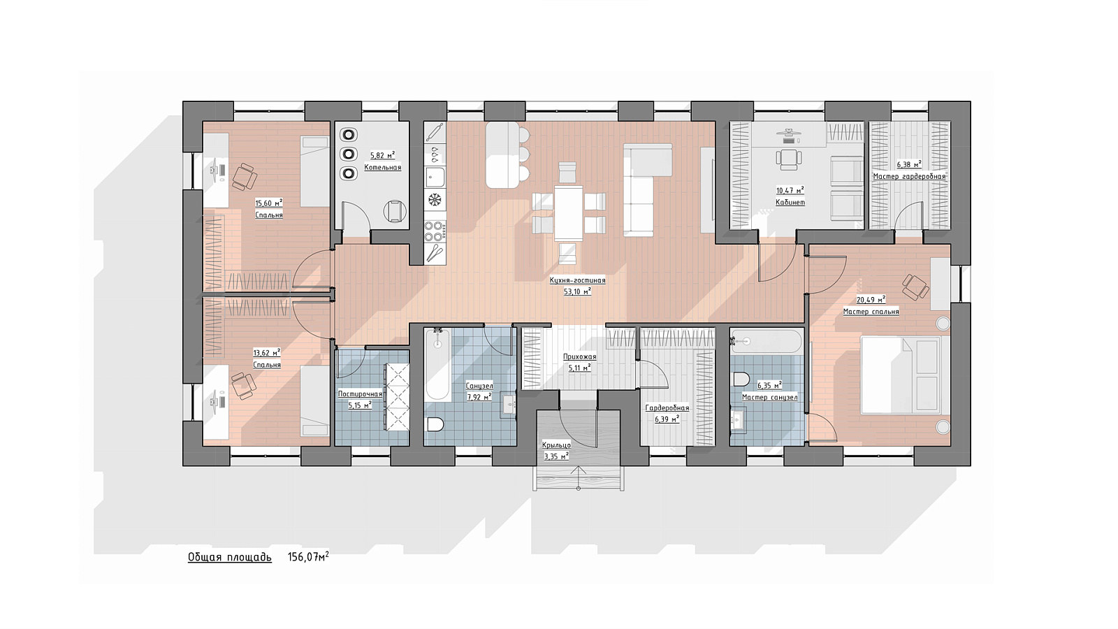 Планировка 1 этаж