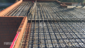 Армирование монолитной плиты перекрытия на отметке 3200 - 7