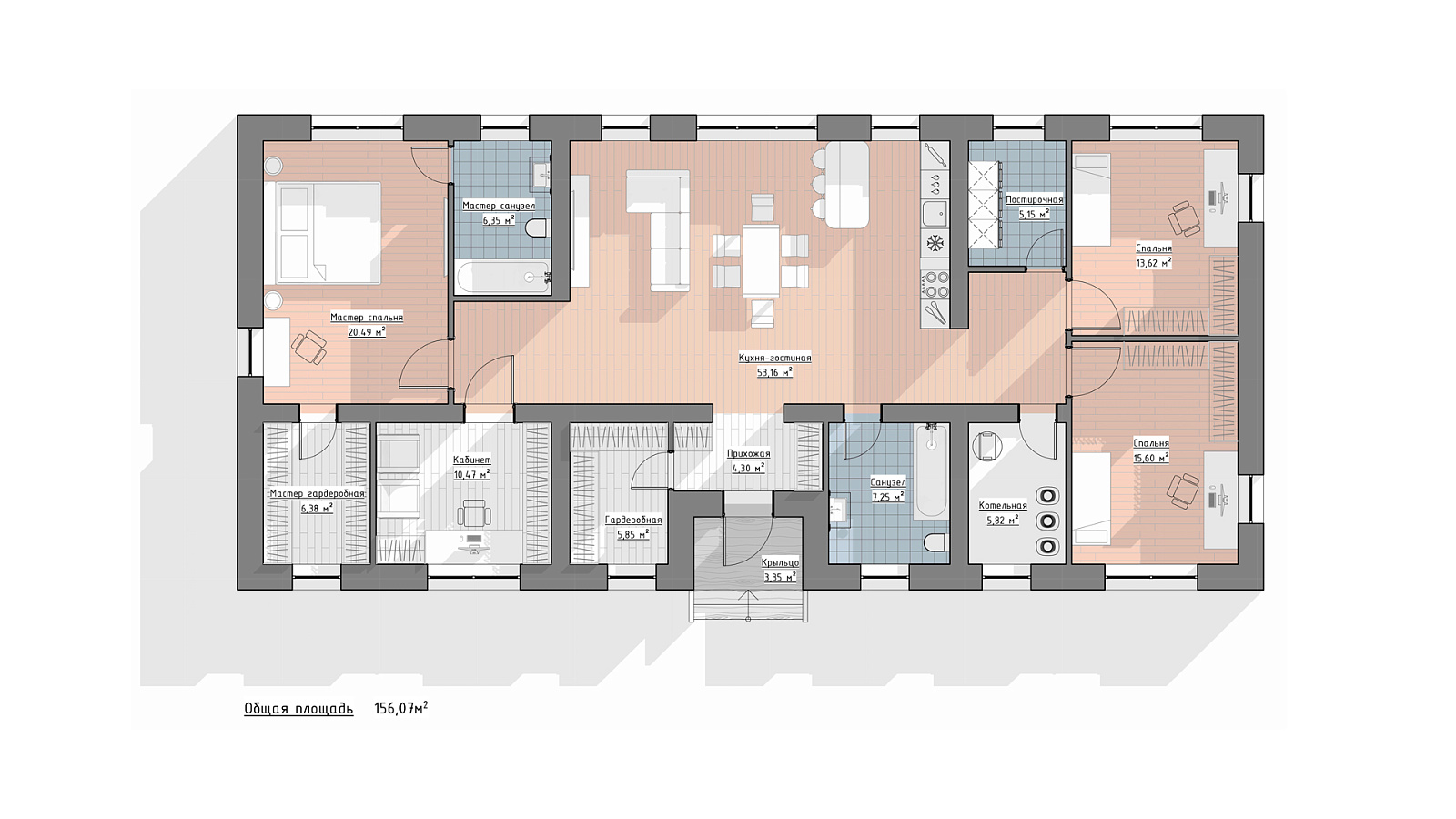 Планировка 1 этаж