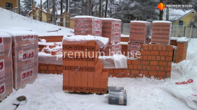 Кладка цокольного этажа. Дом под Всеволожском - 2