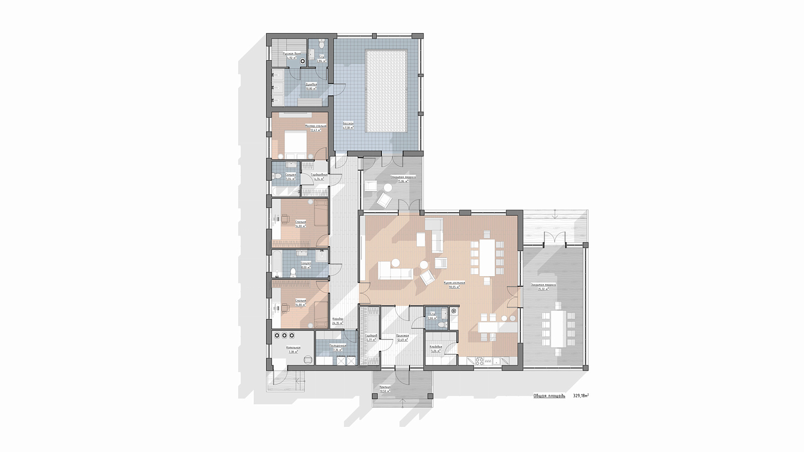 Планировка 1 этаж