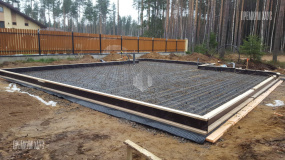 Фундамент бани. Охта с баней - 2