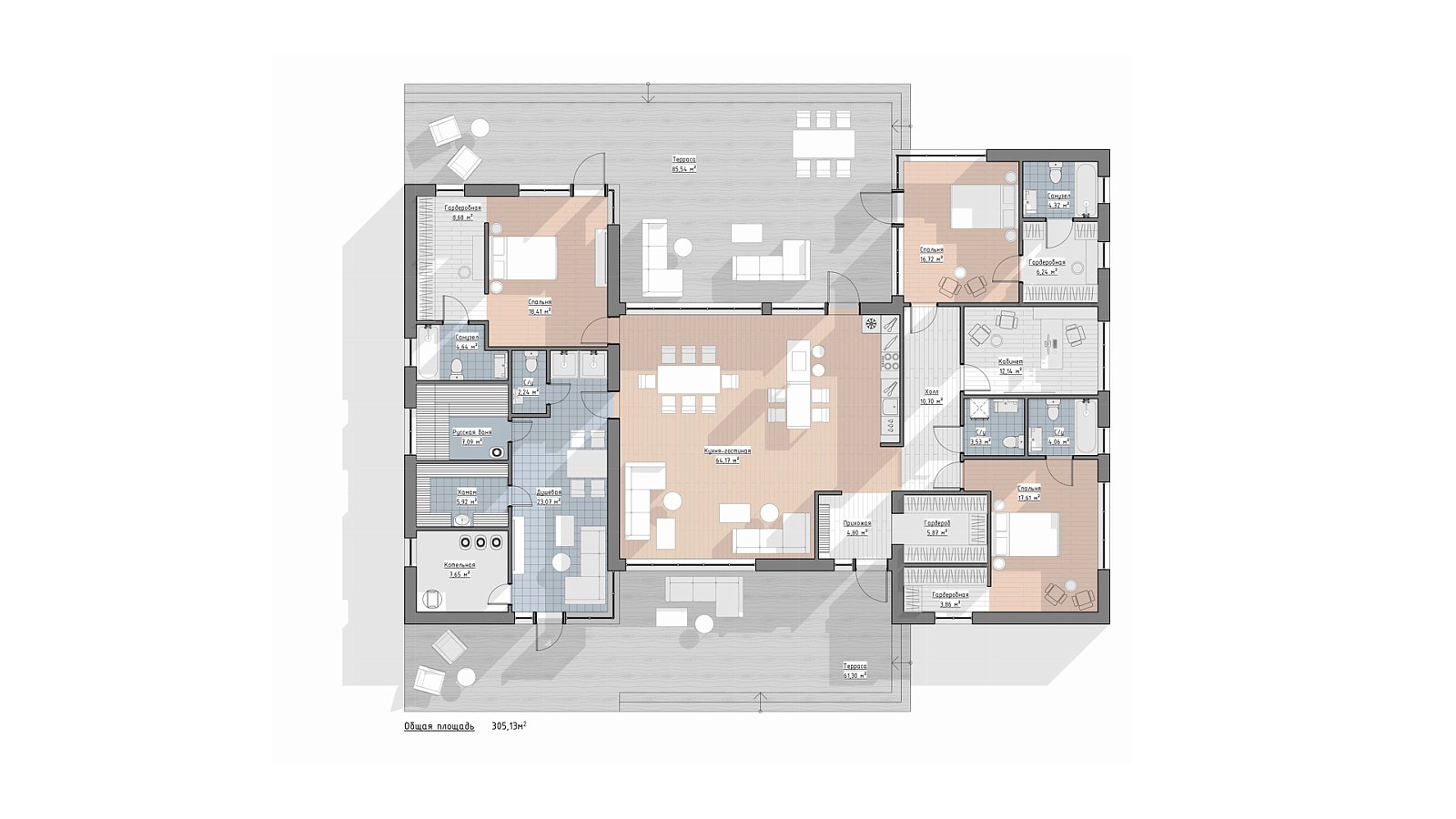 Планировка 1 этаж