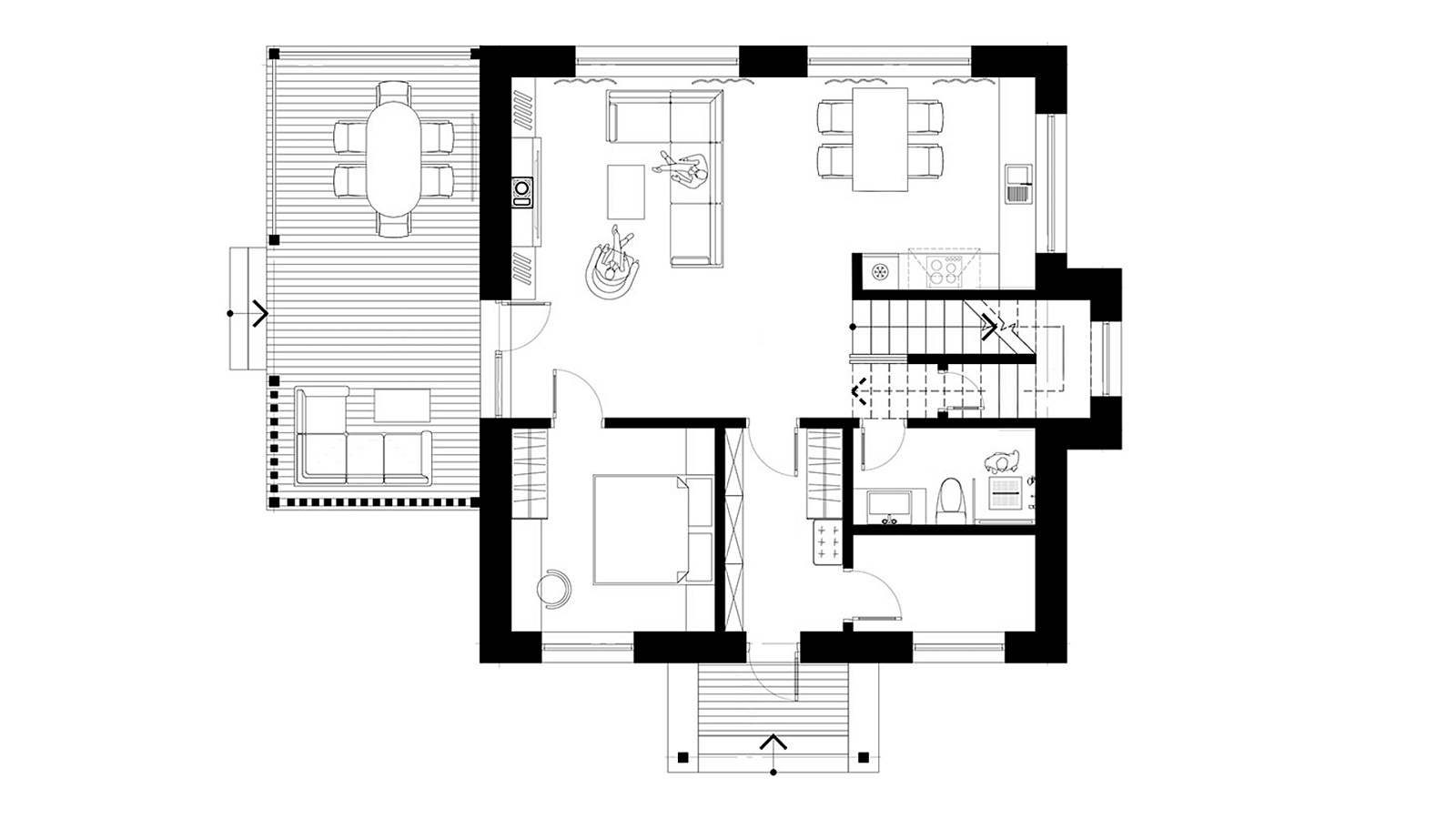Планировка 1 этаж