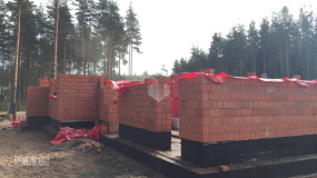 Кладка стен из кирпича 1 этажа - 14