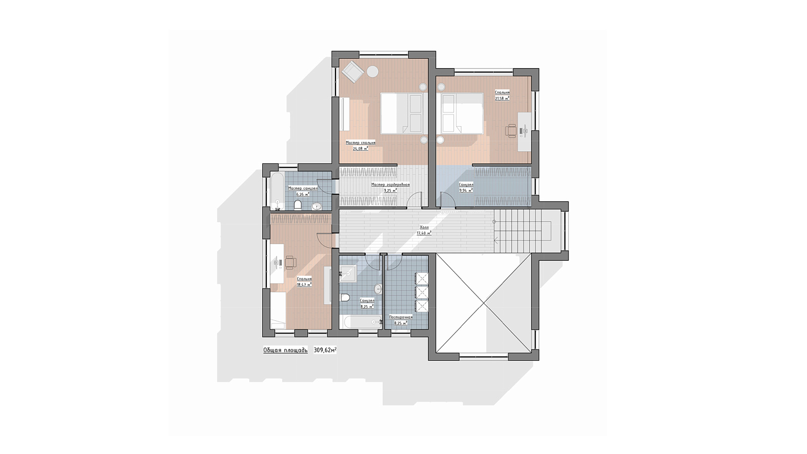 Планировка 2 этаж