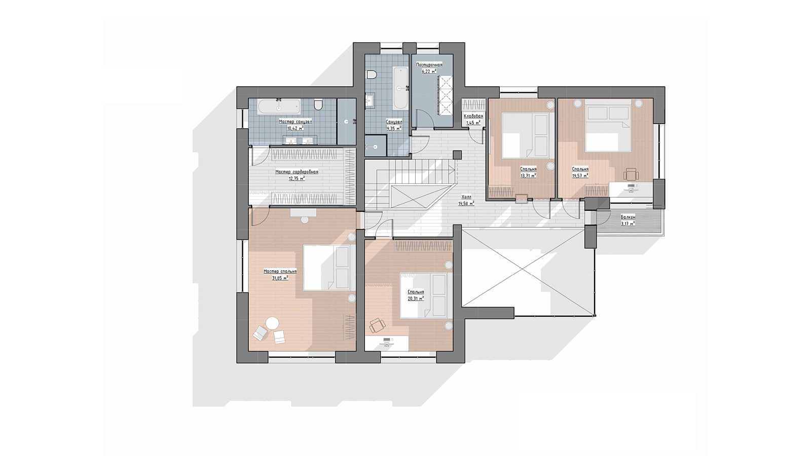 Планировка 2 этаж