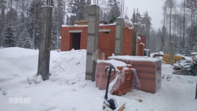 Стены и колонны 1-го этажа. Репино Парк - 11