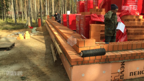 Кирпичные стены 1ого этажа, Энколово 12 - 4