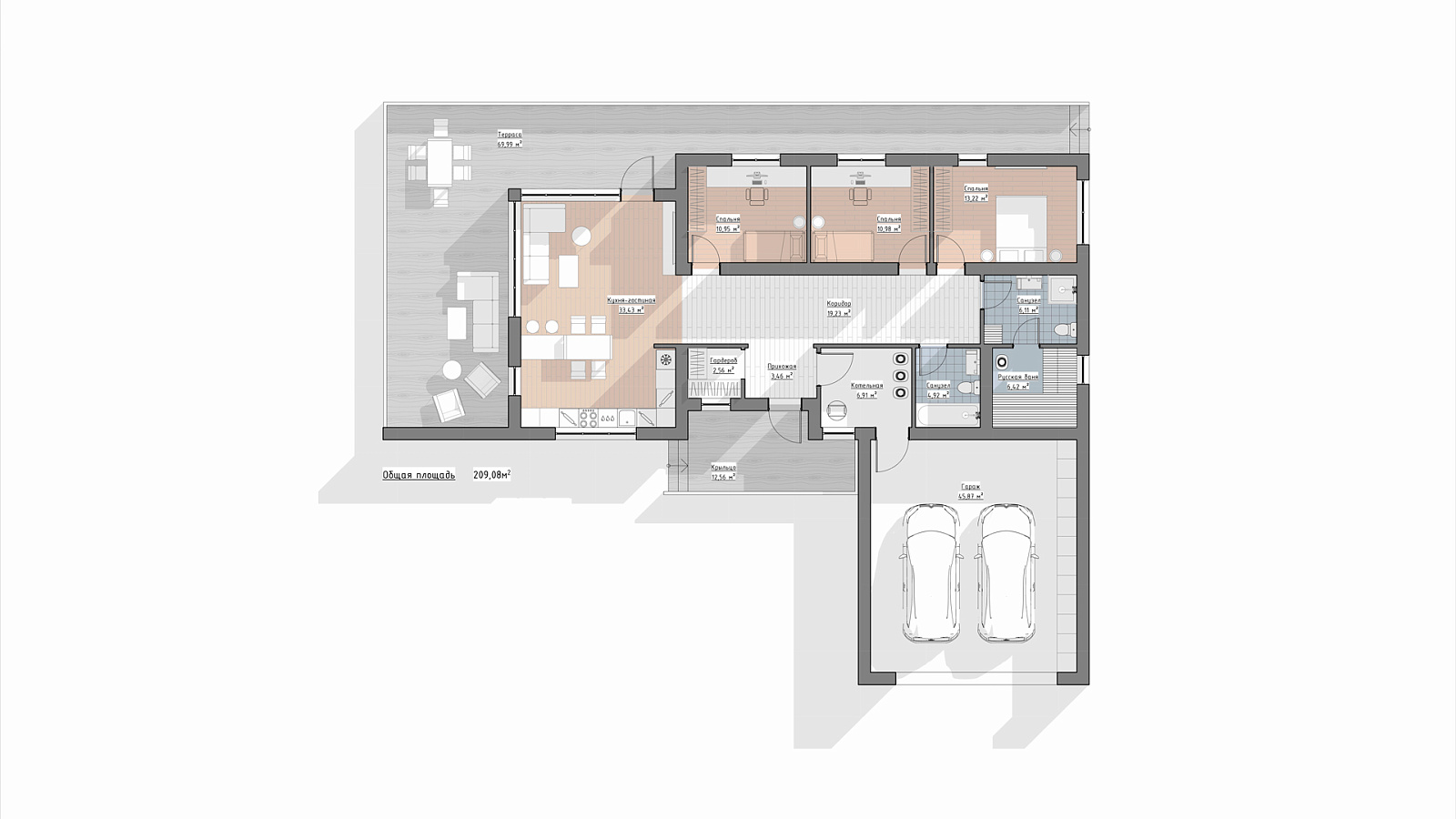 Планировка 1 этаж