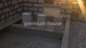 Стены газобетон бани. Охта с баней - 6