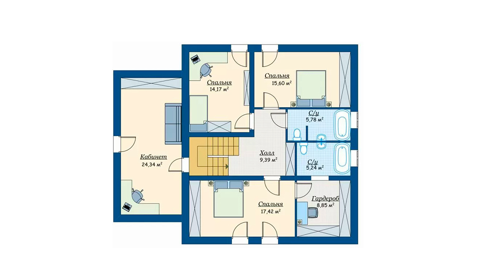 Планировка 2 этаж