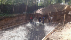 Устройство гидроизоляции и армирование плиты цокольного этажа - 7