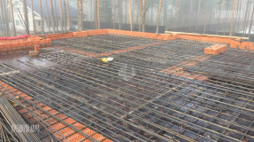 Армирование монолитной плиты перекрытия на отметке 3200 - 2