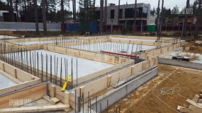 Фундаментная плита. Дом Райт - 11