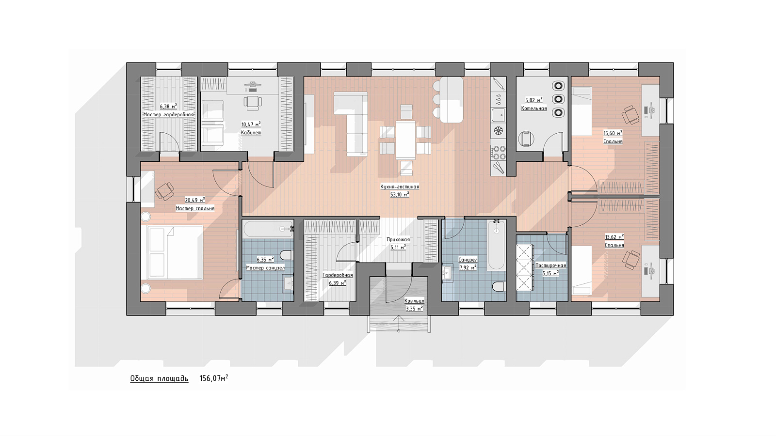 Планировка 1 этаж
