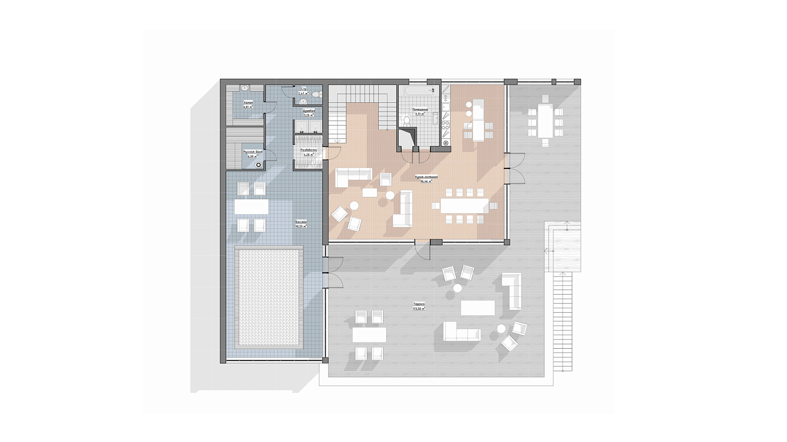 Планировка 1 этаж