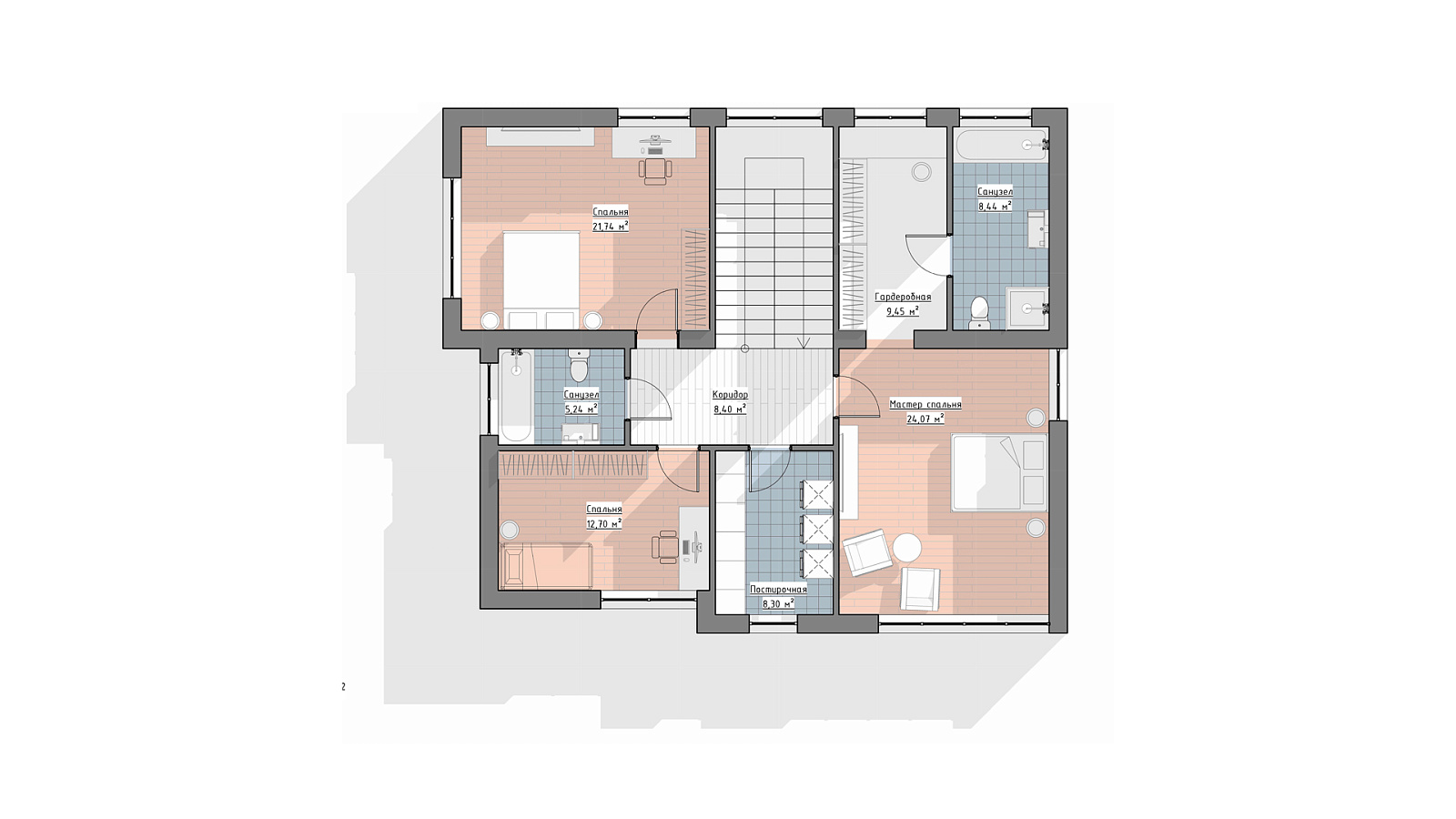 Планировка 2 этаж