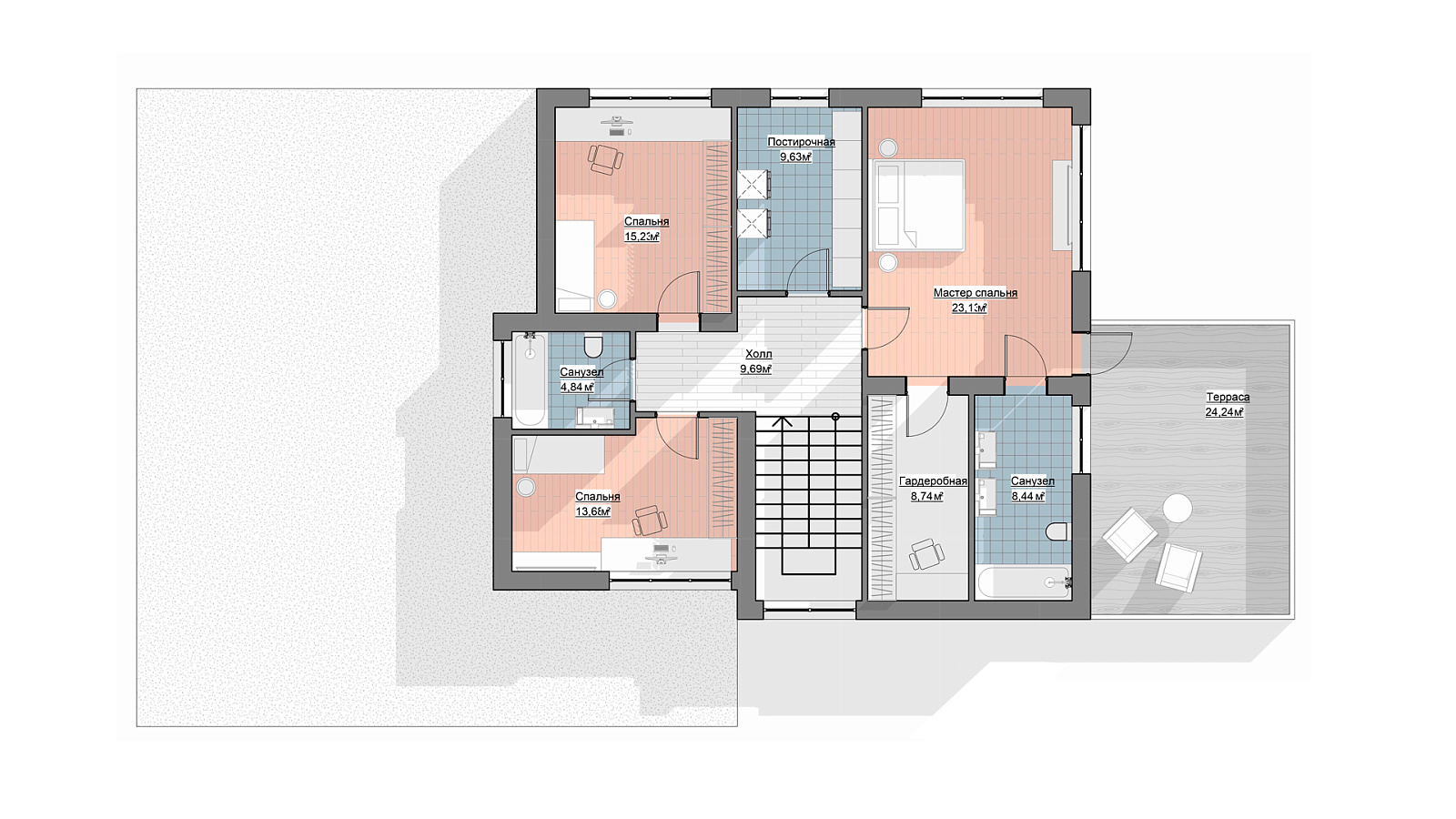 Планировка 2 этаж