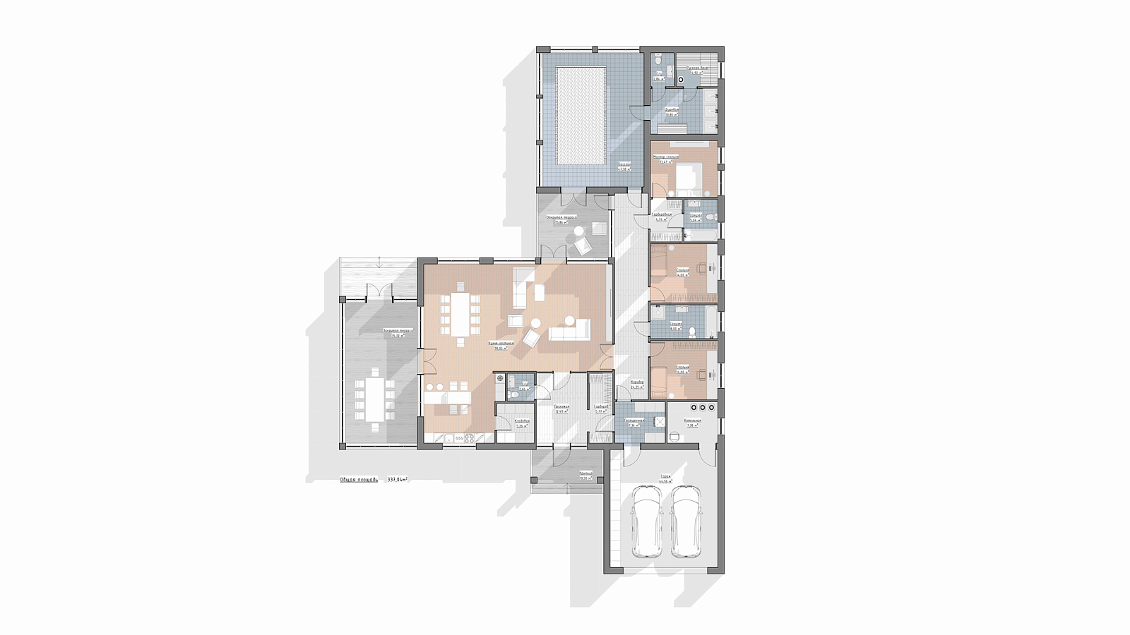 Планировка 1 этаж