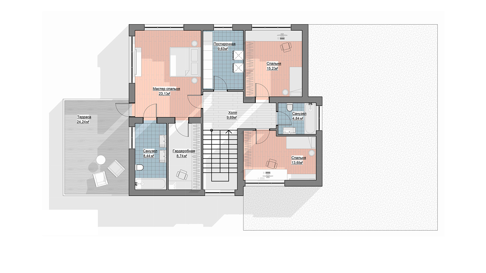 Планировка 2 этаж