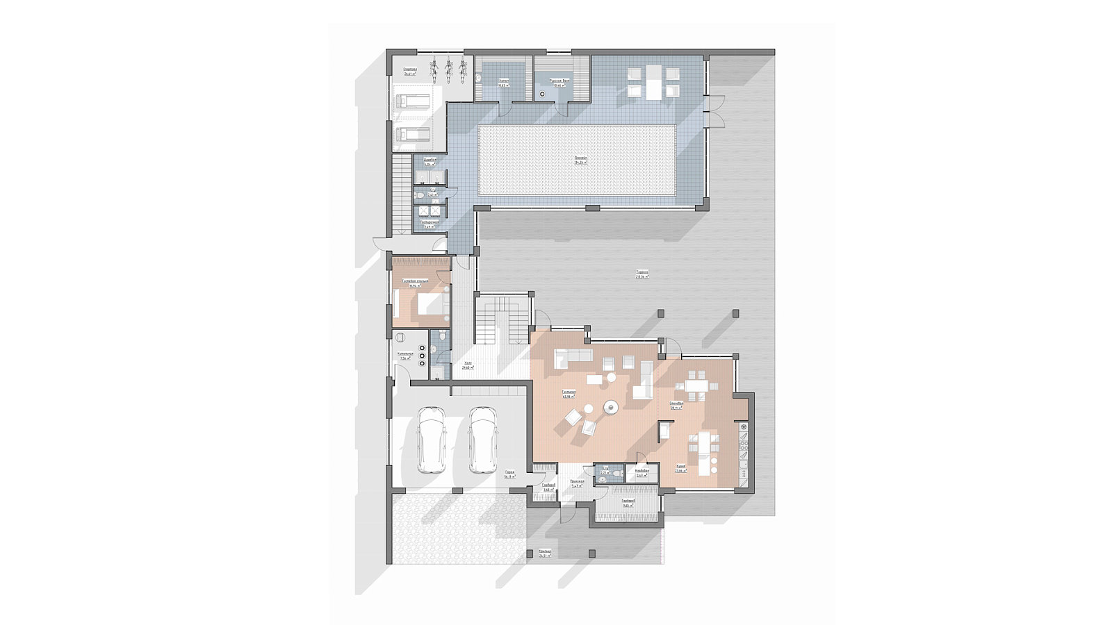 Планировка 1 этаж