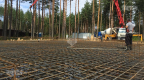 Бетонирование фундаментной плиты - 3