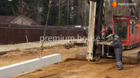 Свайное поле. Забивка свай. - 2