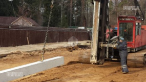 Свайное поле. Забивка свай. - 2