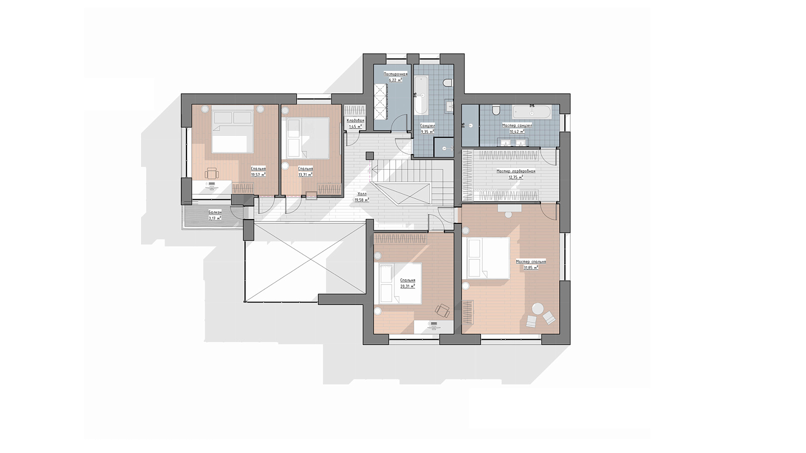 Планировка 2 этаж