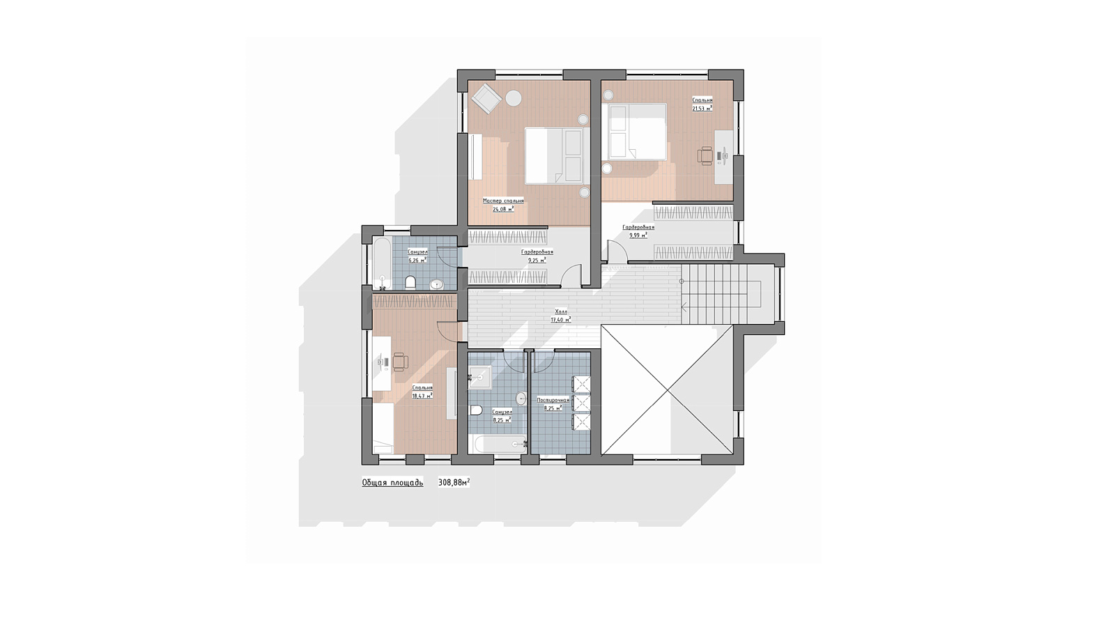 Планировка 2 этаж