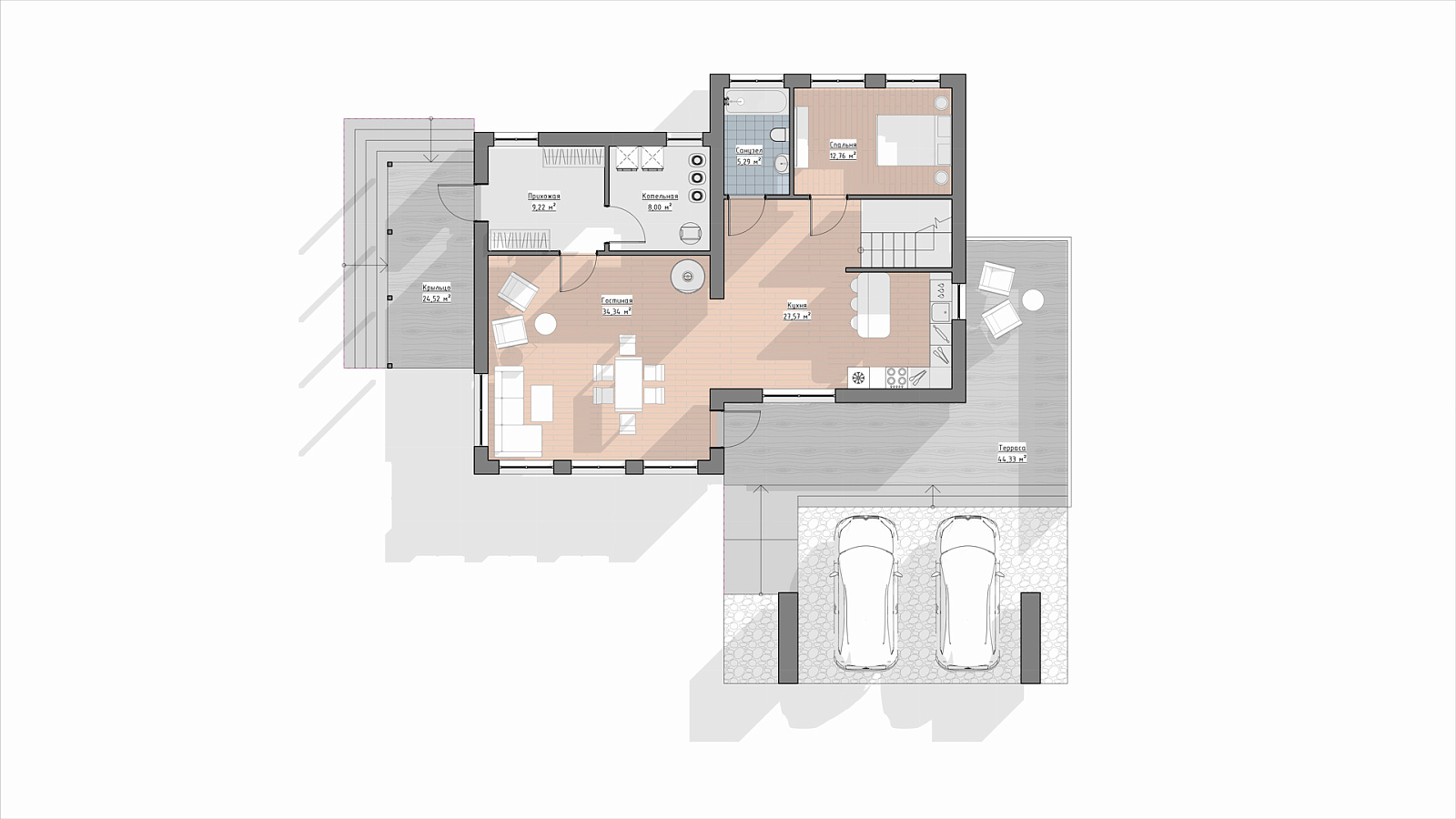 Планировка 1 этаж