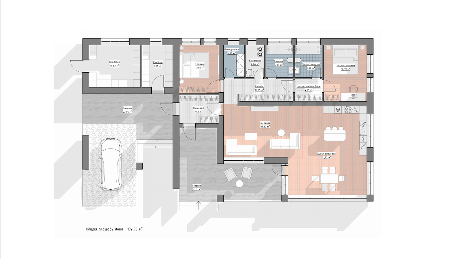 Планировка 1 этаж