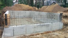 Снятие опалубки стен цокольного этажа - 1