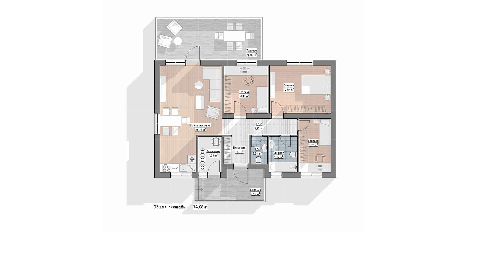 Планировка 1 этаж