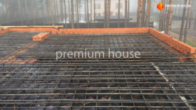 Армирование монолитной плиты перекрытия на отметке 3200 - 3