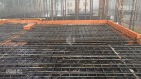 Армирование монолитной плиты перекрытия на отметке 3200 - 3