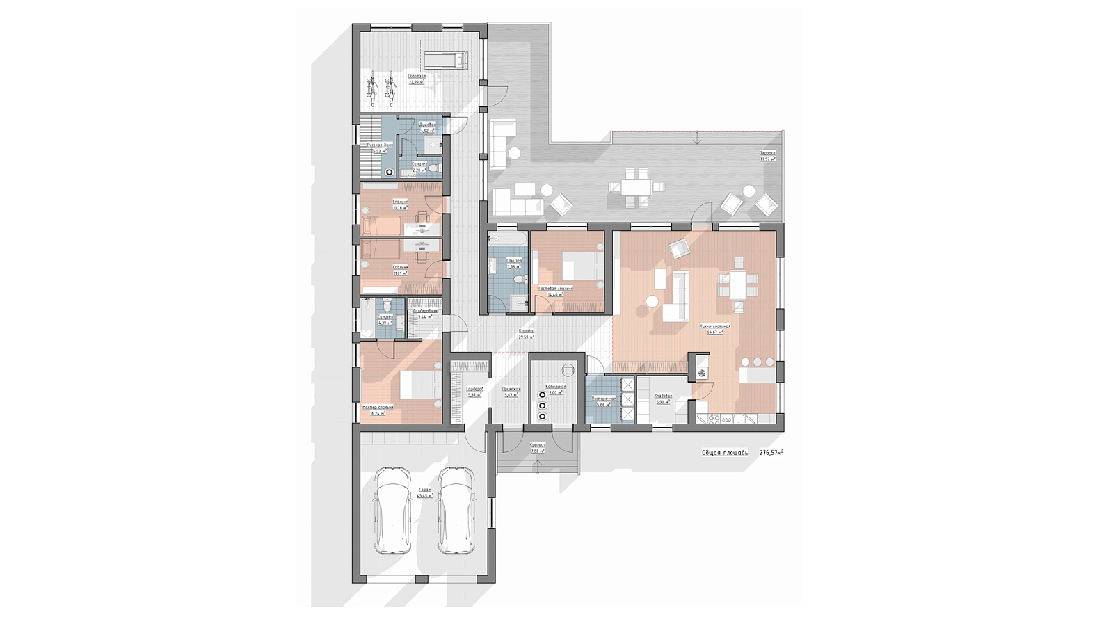 Планировка 1 этаж