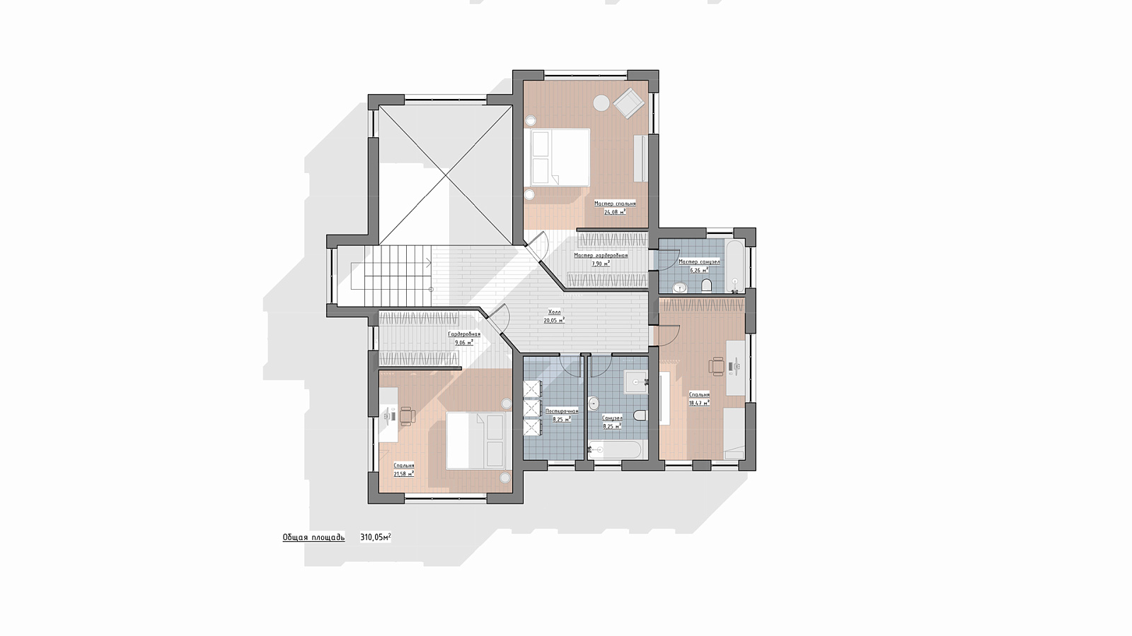 Планировка 2 этаж