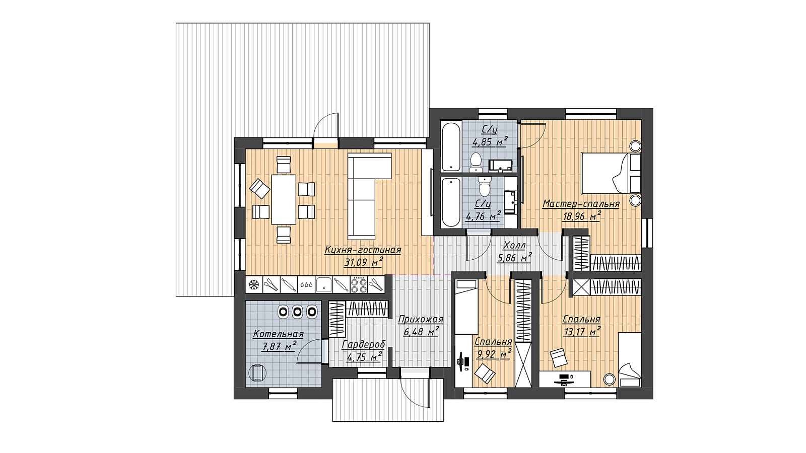 Планировка 2 вариант
