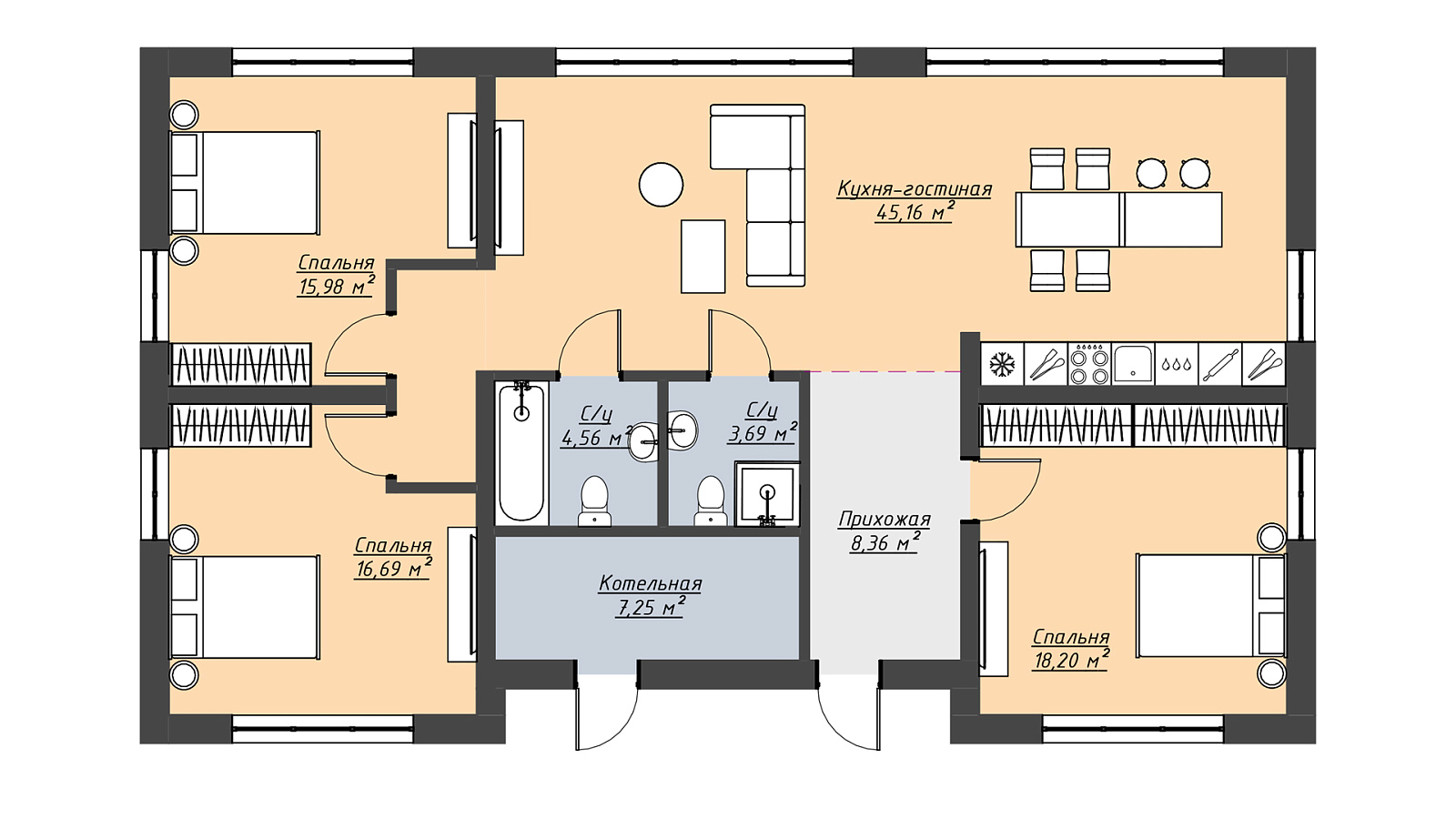 Планировка 2 вариант