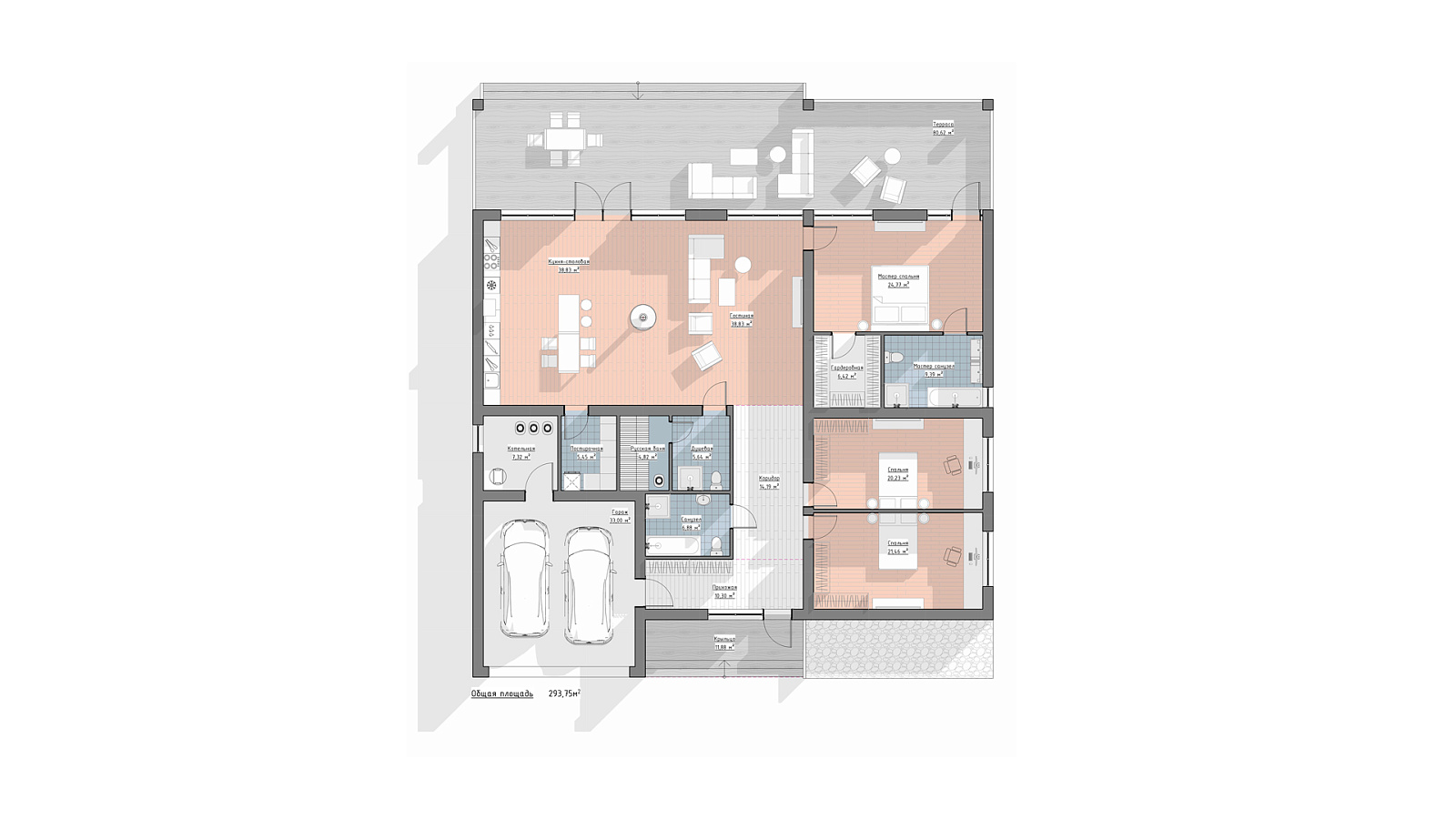 Планировка 1 этаж