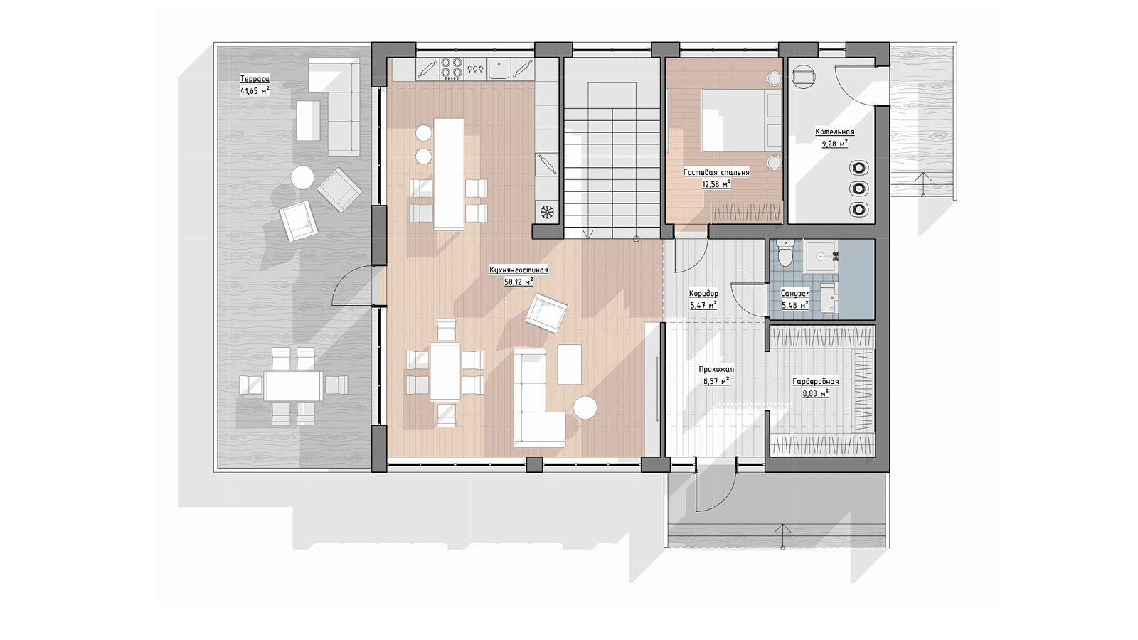 Планировка 1 этаж