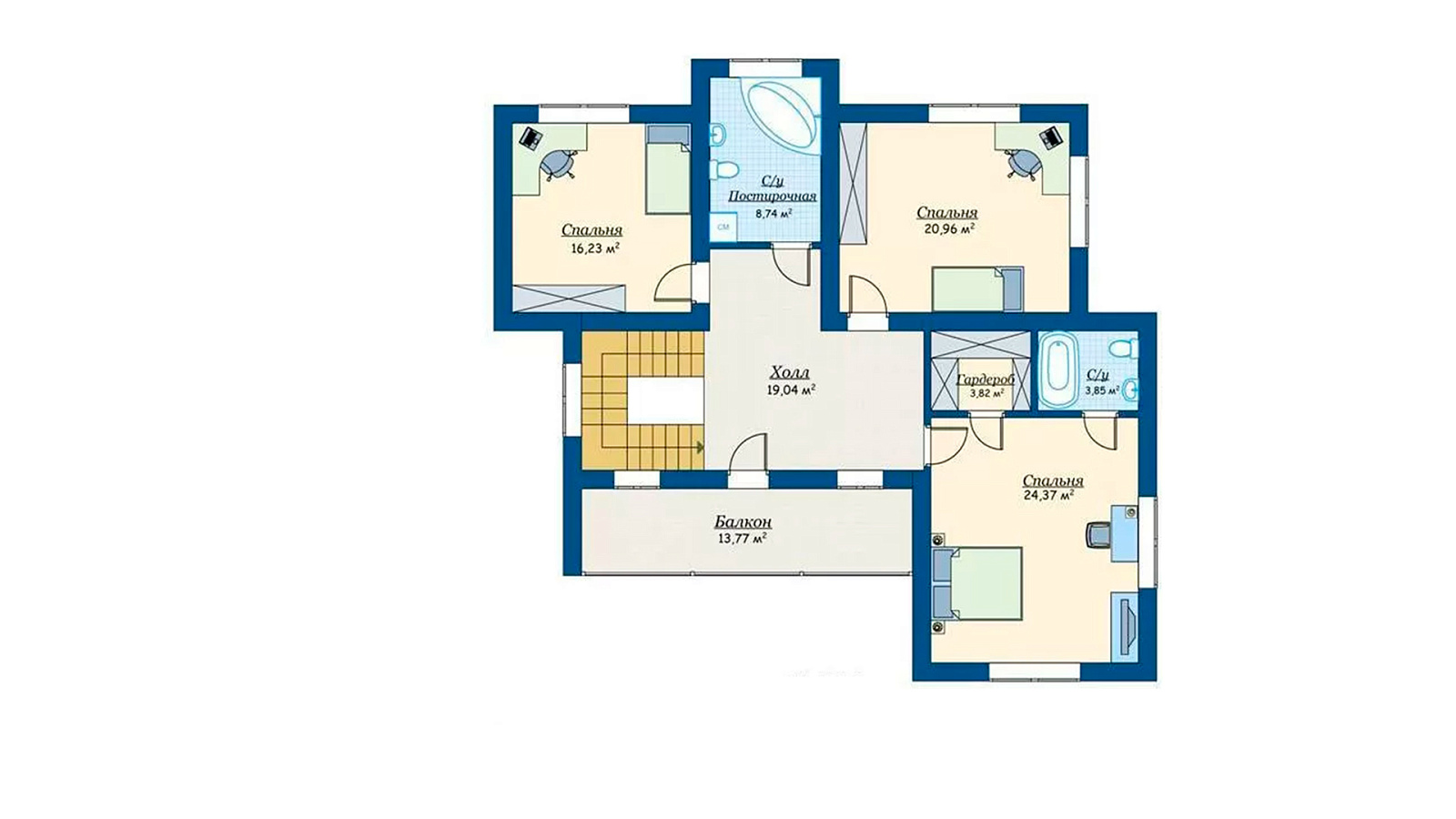 Планировка 2 этаж