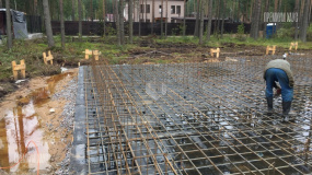 Армирование фундаментной плиты. - 4