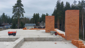 Возведение несущих стен - 2